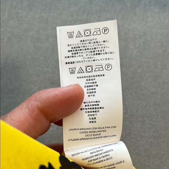 MICHAEL KORS NWOT Floral V Neck Yellow Ruffle Lined Dress, Size M - Picture 13 of 14